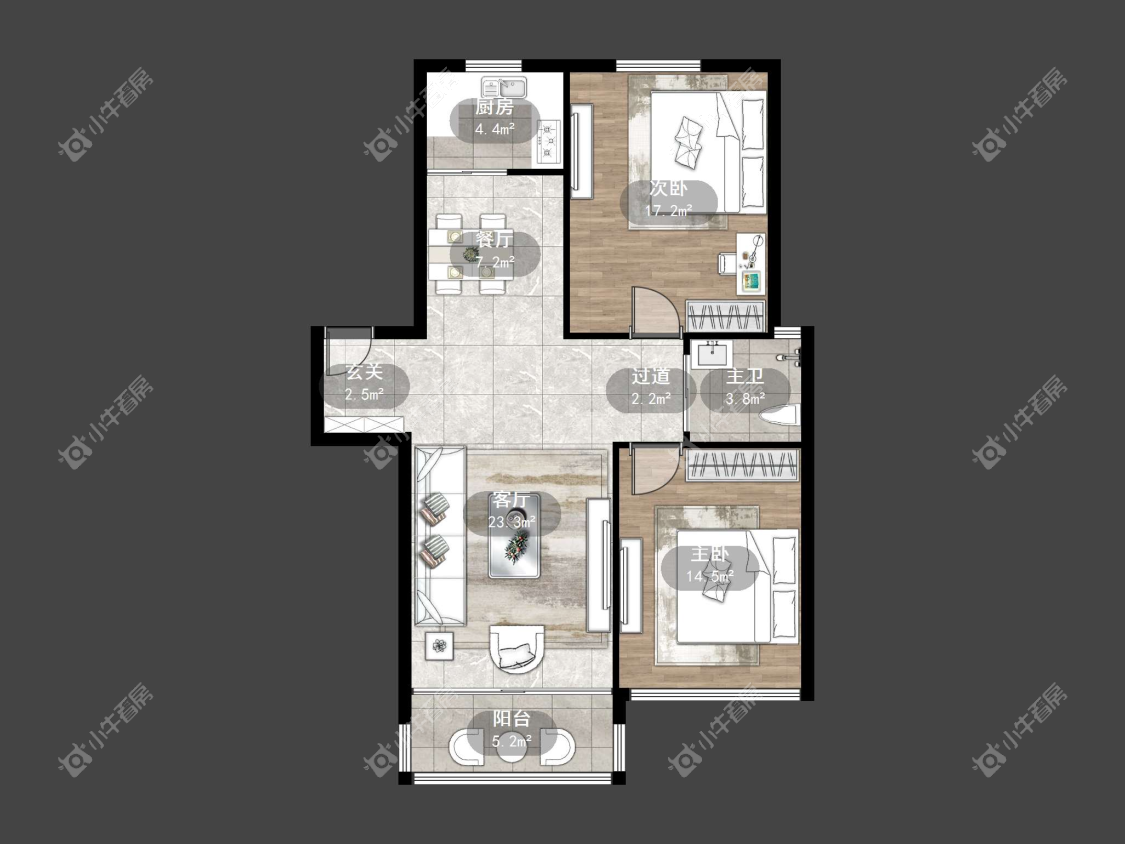 镇江景阳花园（丹阳）在售二手房源户型图_小牛看房