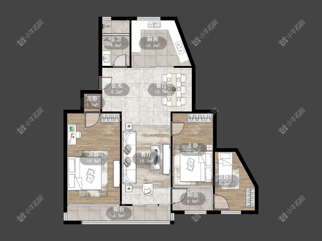 镇江金谷苑在售二手房源户型图_小牛看房