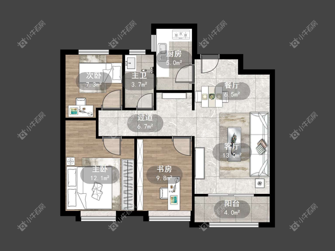 镇江爱家尚城在售二手房源户型图_小牛看房