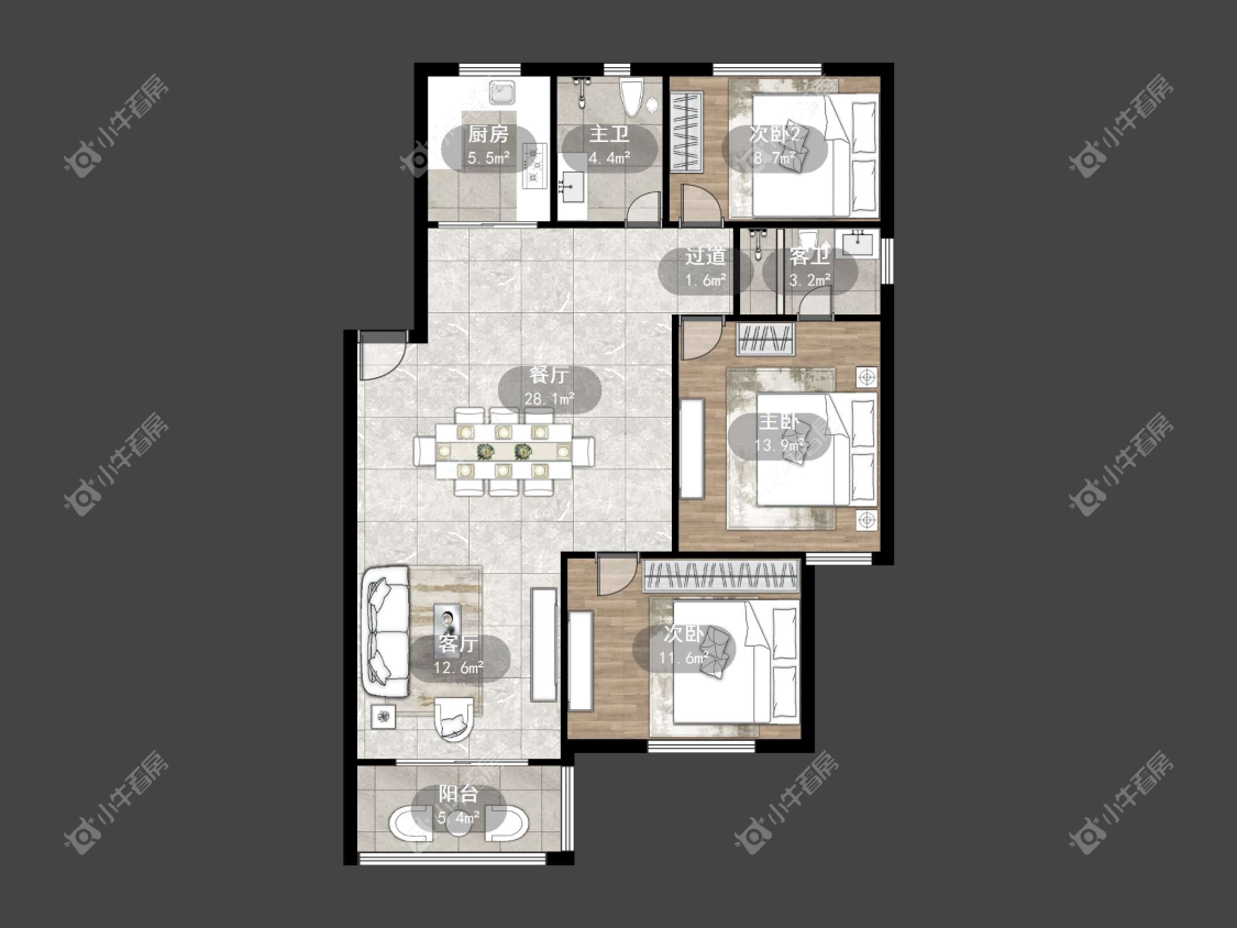 镇江兴隆苑在售二手房源户型图_小牛看房