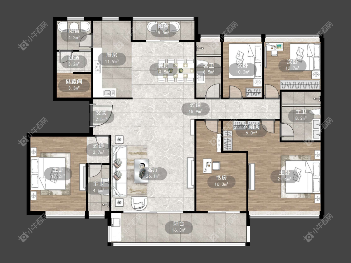 镇江碧桂园樾府在售二手房源户型图_小牛看房