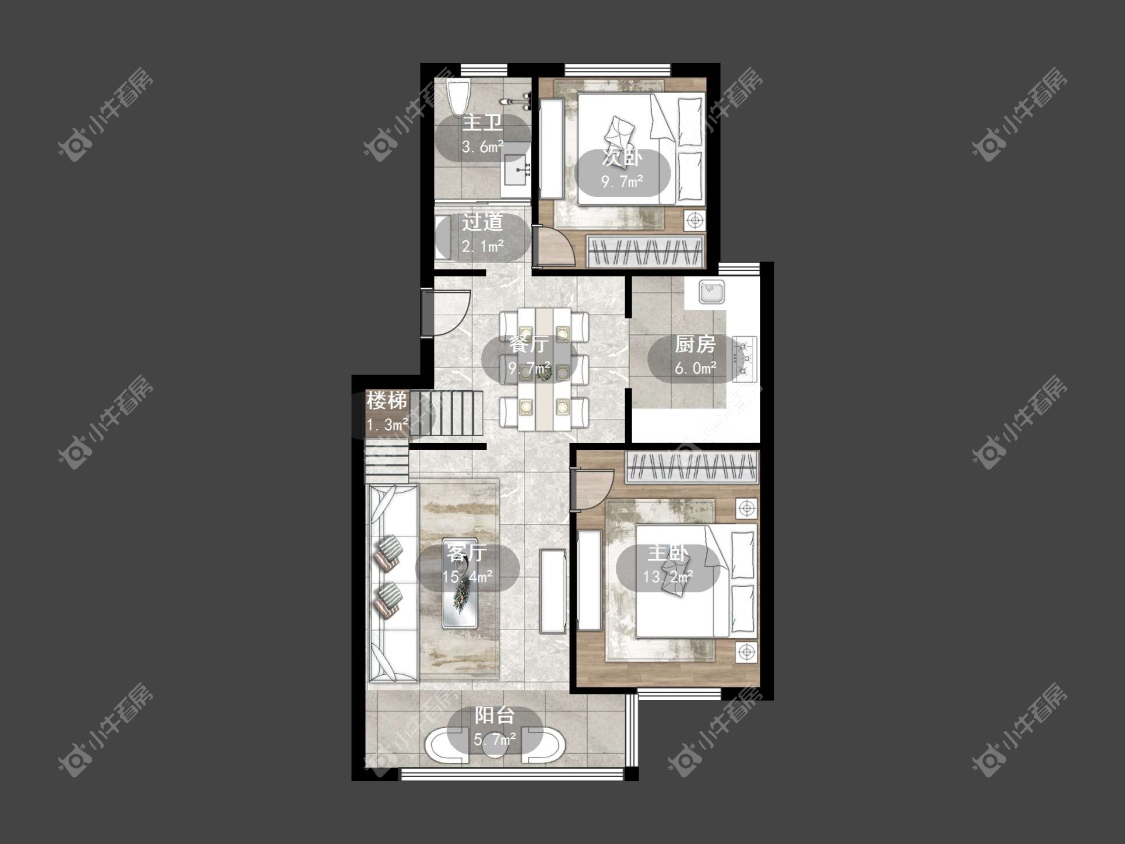 镇江锦江花园在售二手房源户型图_小牛看房