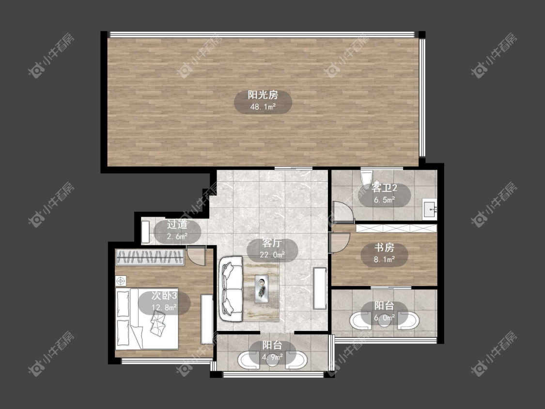镇江华都锦城在售二手房源户型图_小牛看房