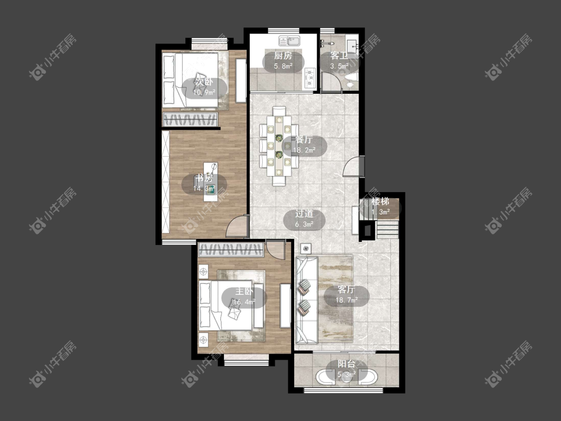 镇江锦尚名都在售二手房源户型图_小牛看房