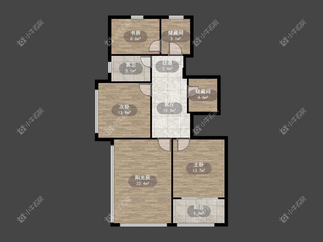 镇江金鼎城市花园在售二手房源户型图_小牛看房