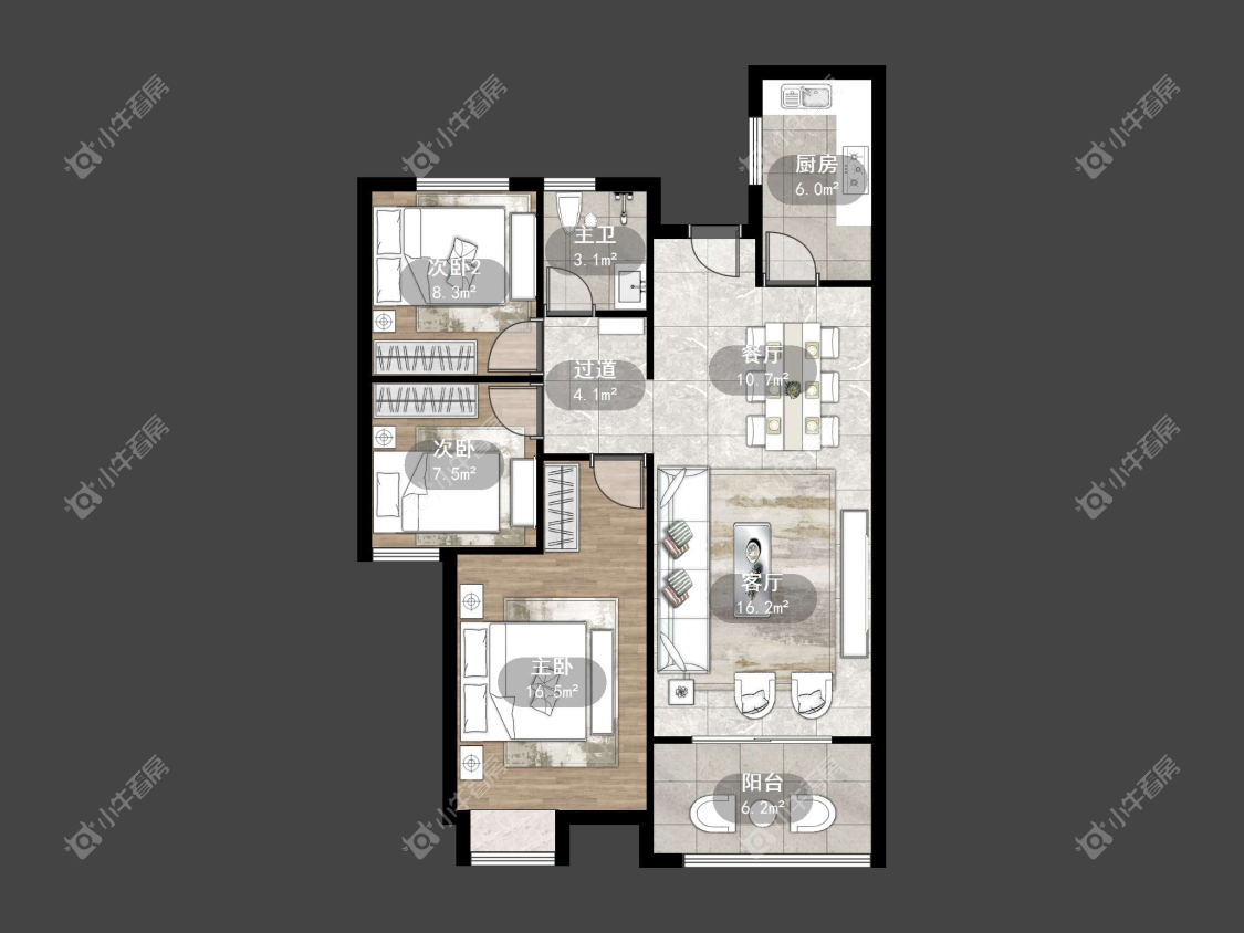 镇江嘉源首府在售二手房源户型图_小牛看房