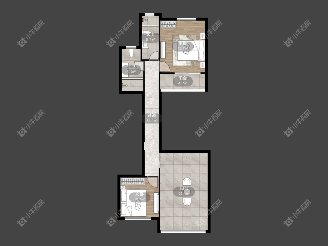 镇江风雅尚都在售二手房源户型图_小牛看房