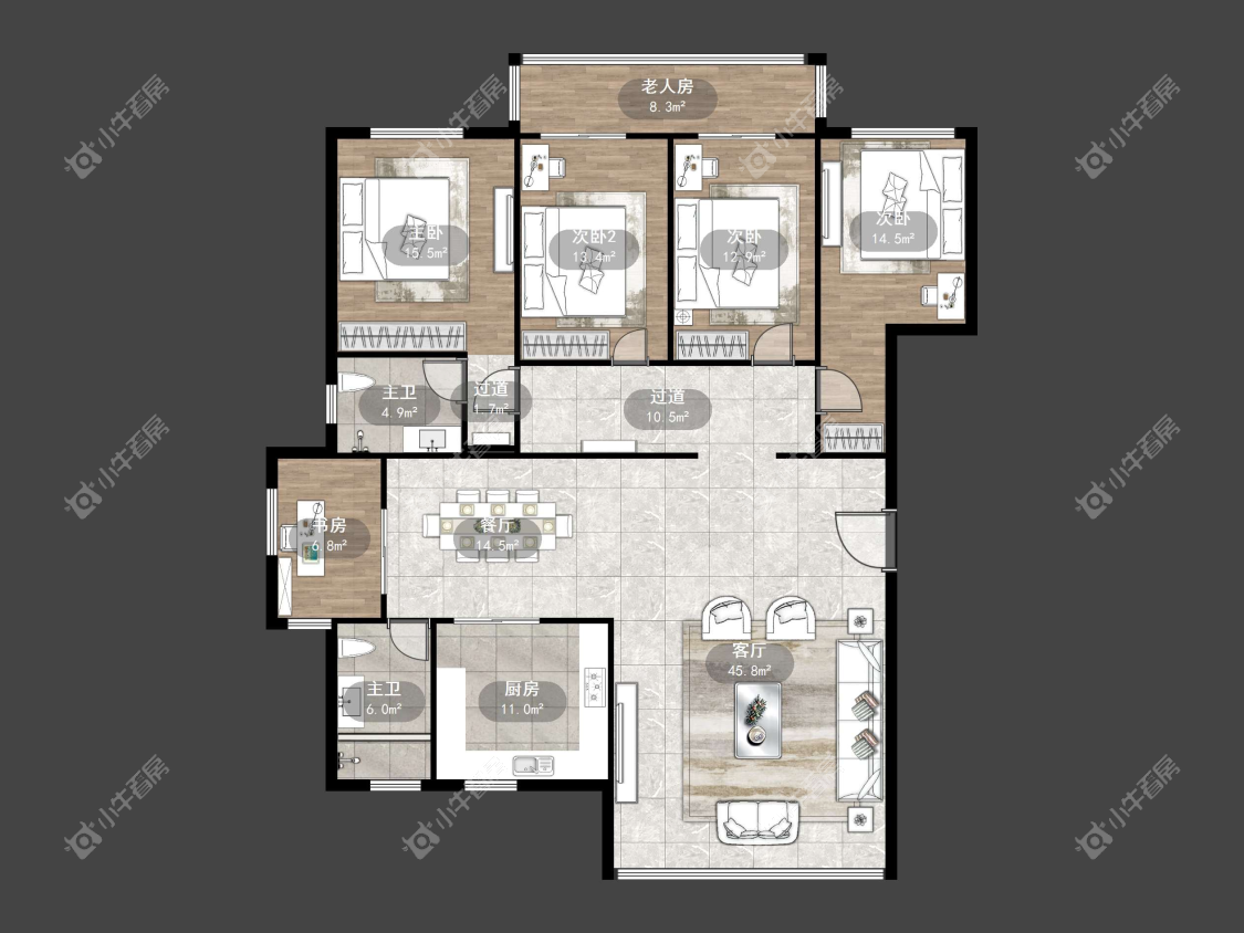 镇江凤翔花园在售二手房源户型图_小牛看房
