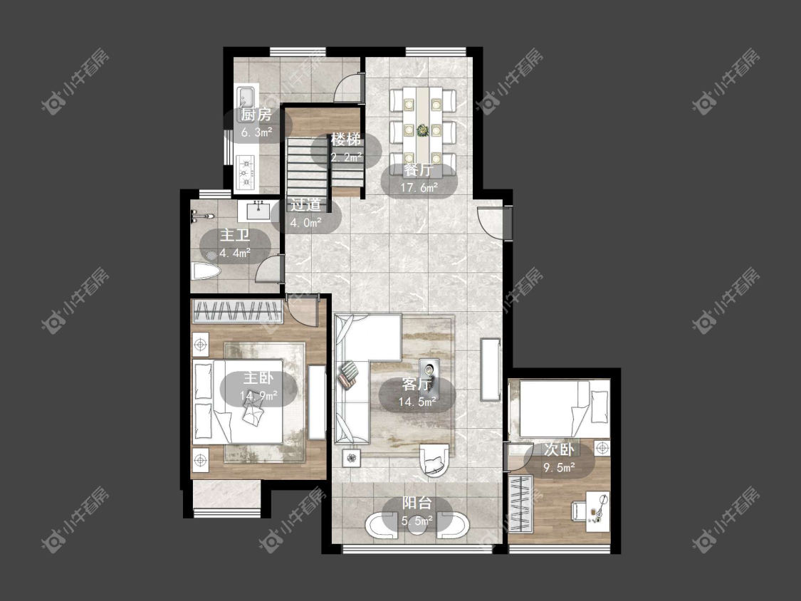 镇江江南人家在售二手房源户型图_小牛看房