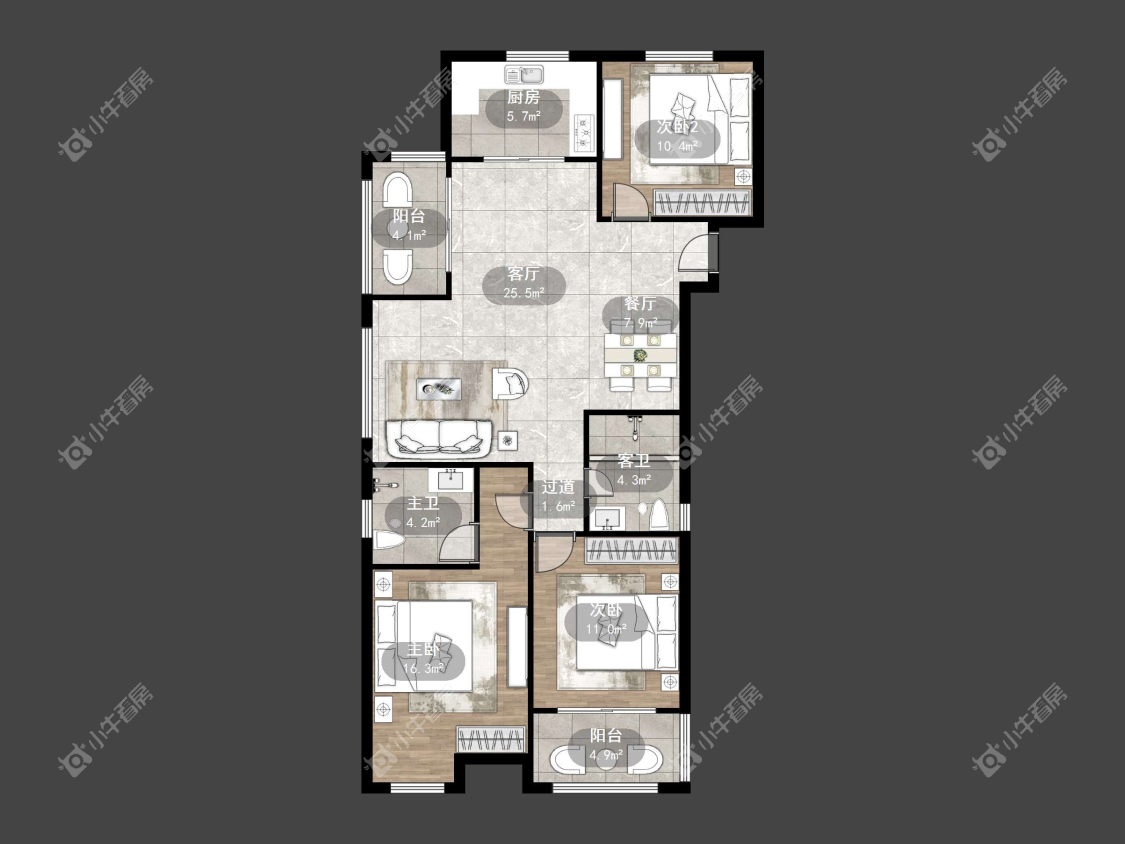 镇江惠和苑在售二手房源户型图_小牛看房