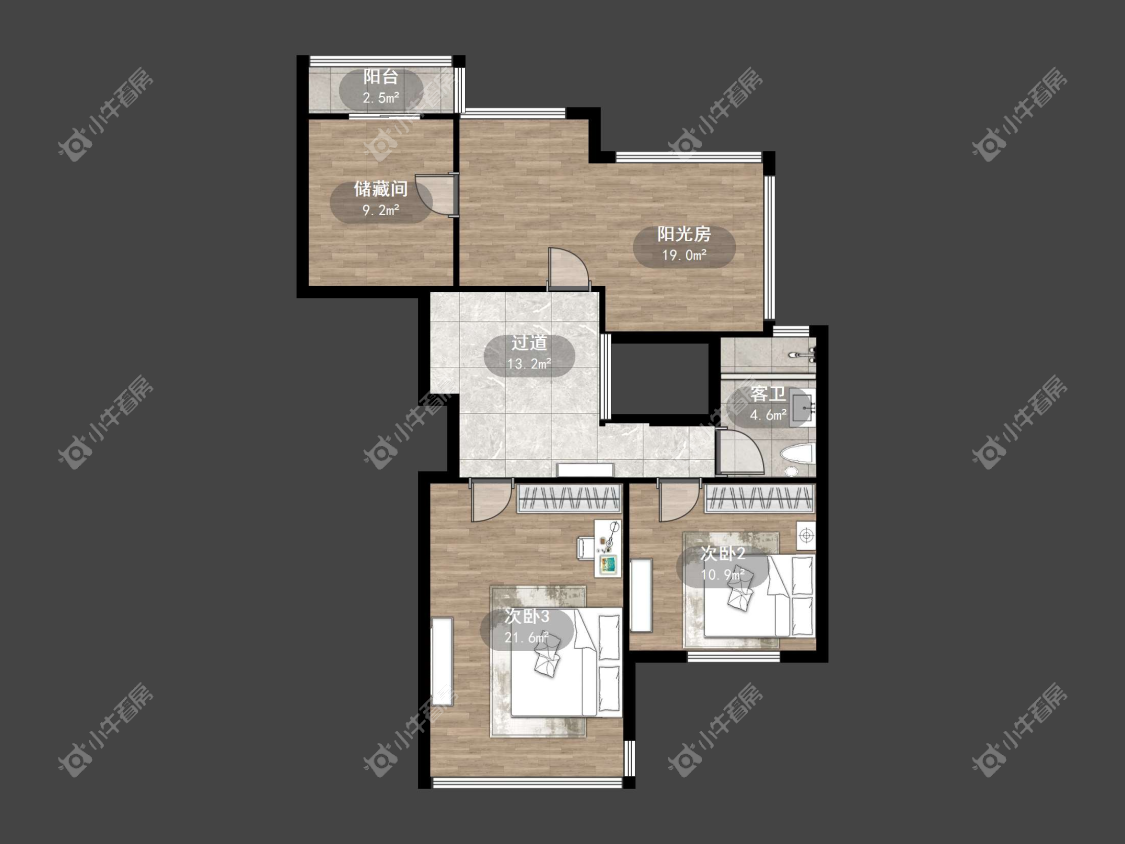 镇江锦尚名都在售二手房源户型图_小牛看房