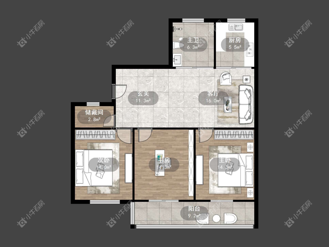 镇江幸福小区在售二手房源户型图_小牛看房