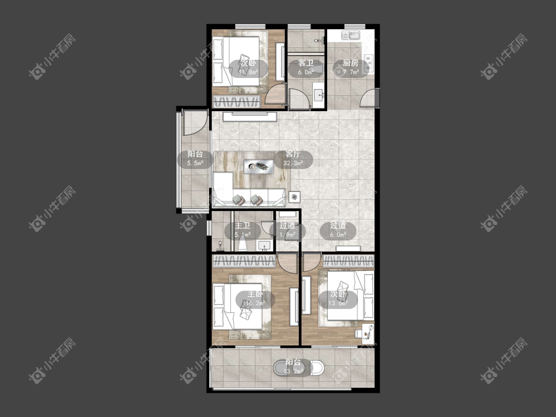 镇江万善上院在售二手房源户型图_小牛看房