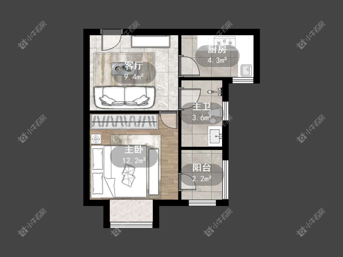 镇江粤港臻园在售二手房源户型图_小牛看房