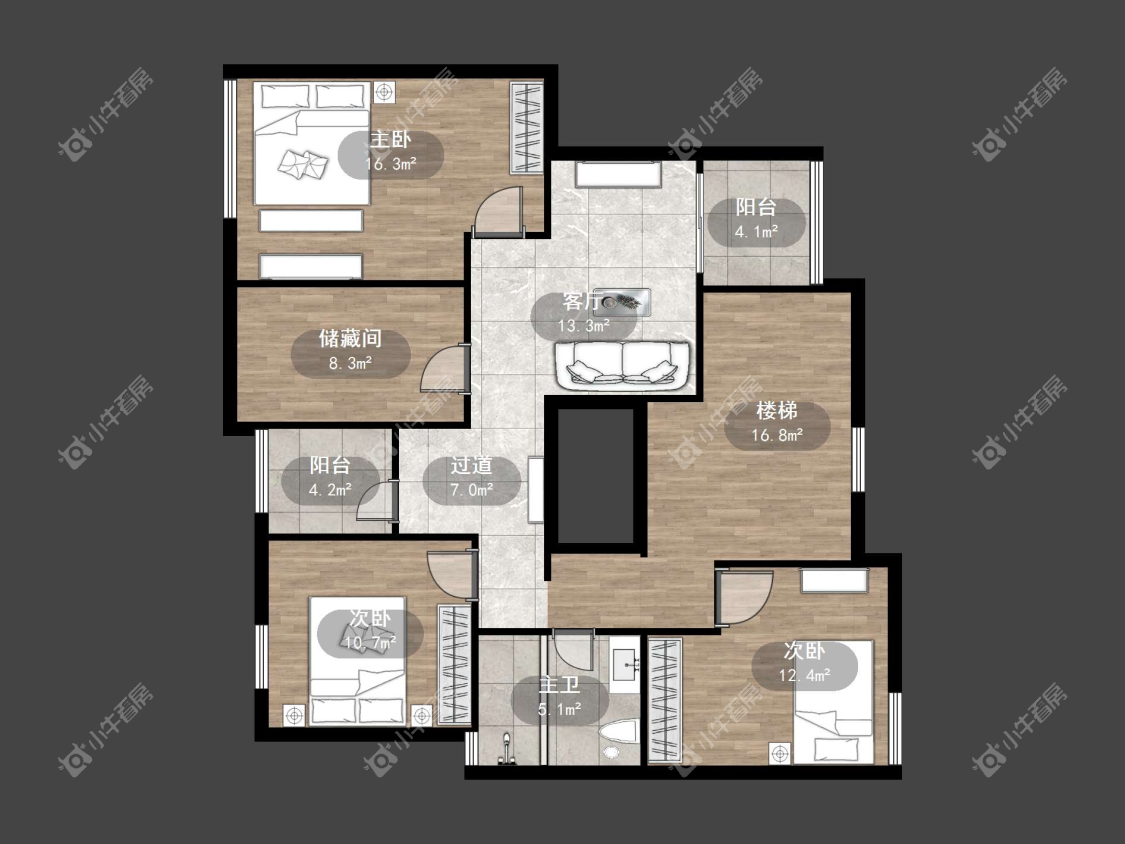 镇江缇香花园二期在售二手房源户型图_小牛看房
