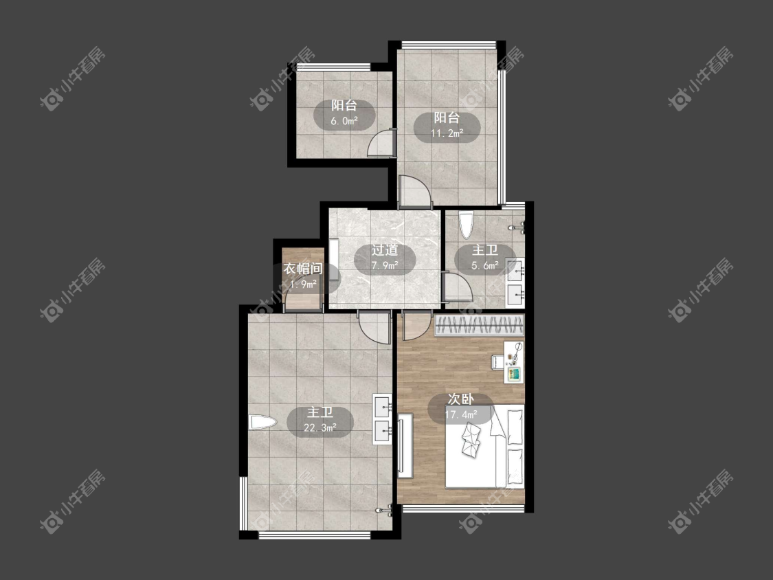 镇江领秀花都在售二手房源户型图_小牛看房