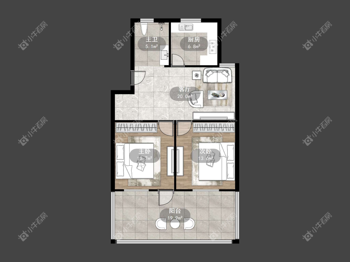 镇江万善园在售二手房源户型图_小牛看房