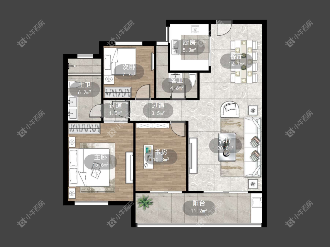 镇江中南熙悦城中南二期在售二手房源户型图_小牛看房