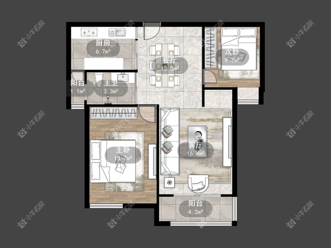 镇江金桥世纪城在售二手房源户型图_小牛看房