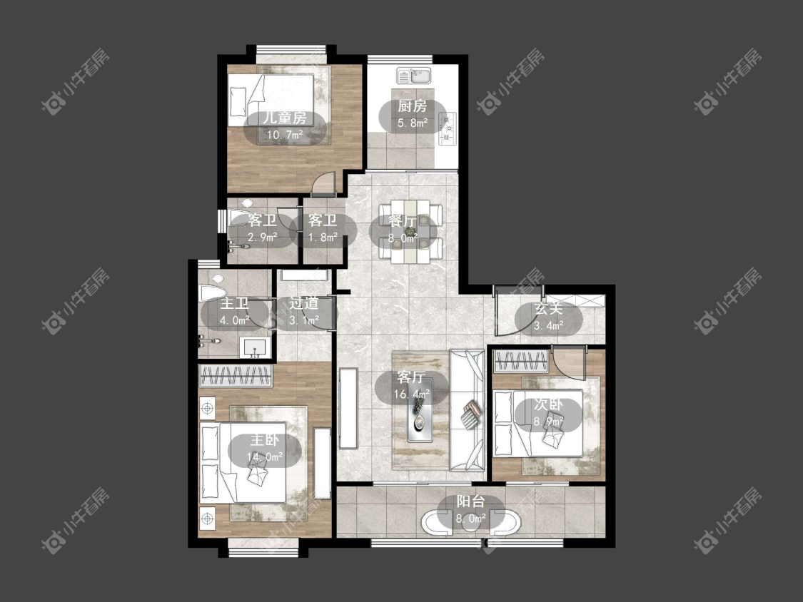 镇江凤林府在售二手房源户型图_小牛看房