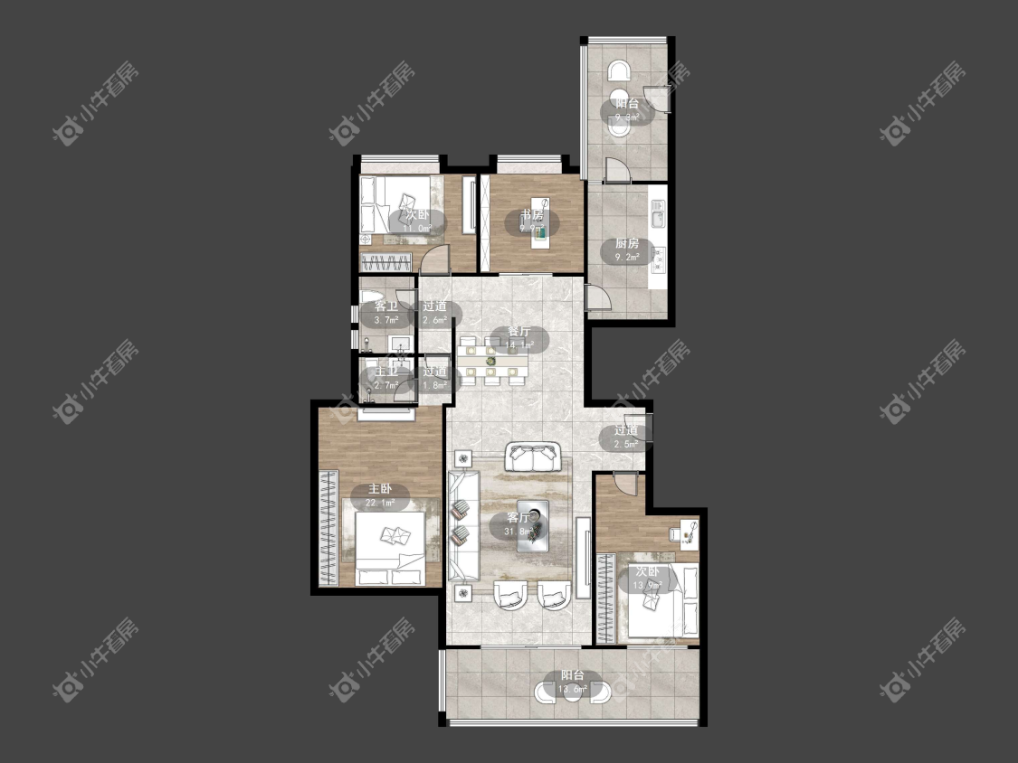 镇江碧桂园在售二手房源户型图_小牛看房