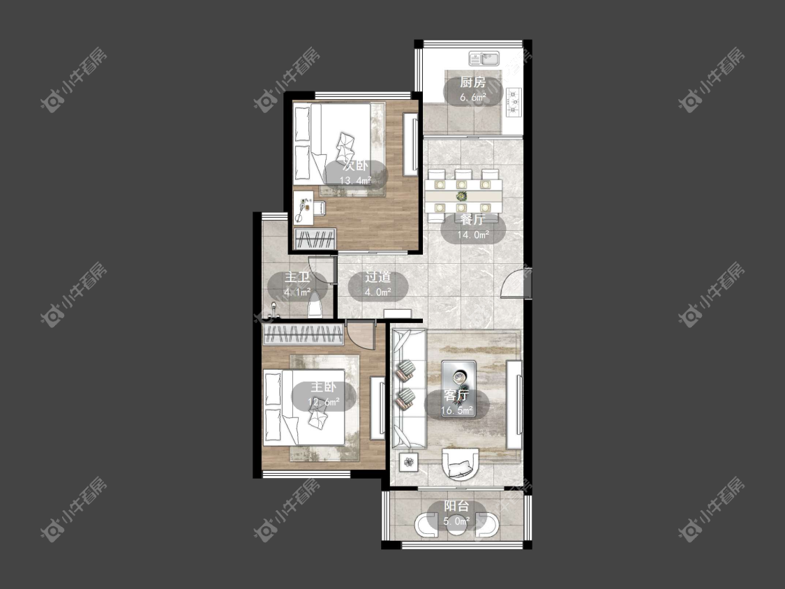 镇江新香草苑在售二手房源户型图_小牛看房