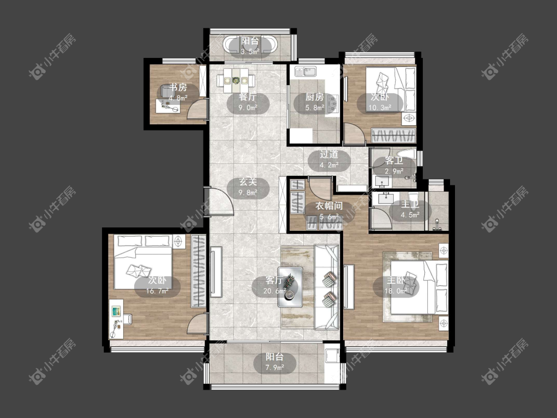 镇江碧桂园樾府在售二手房源户型图_小牛看房