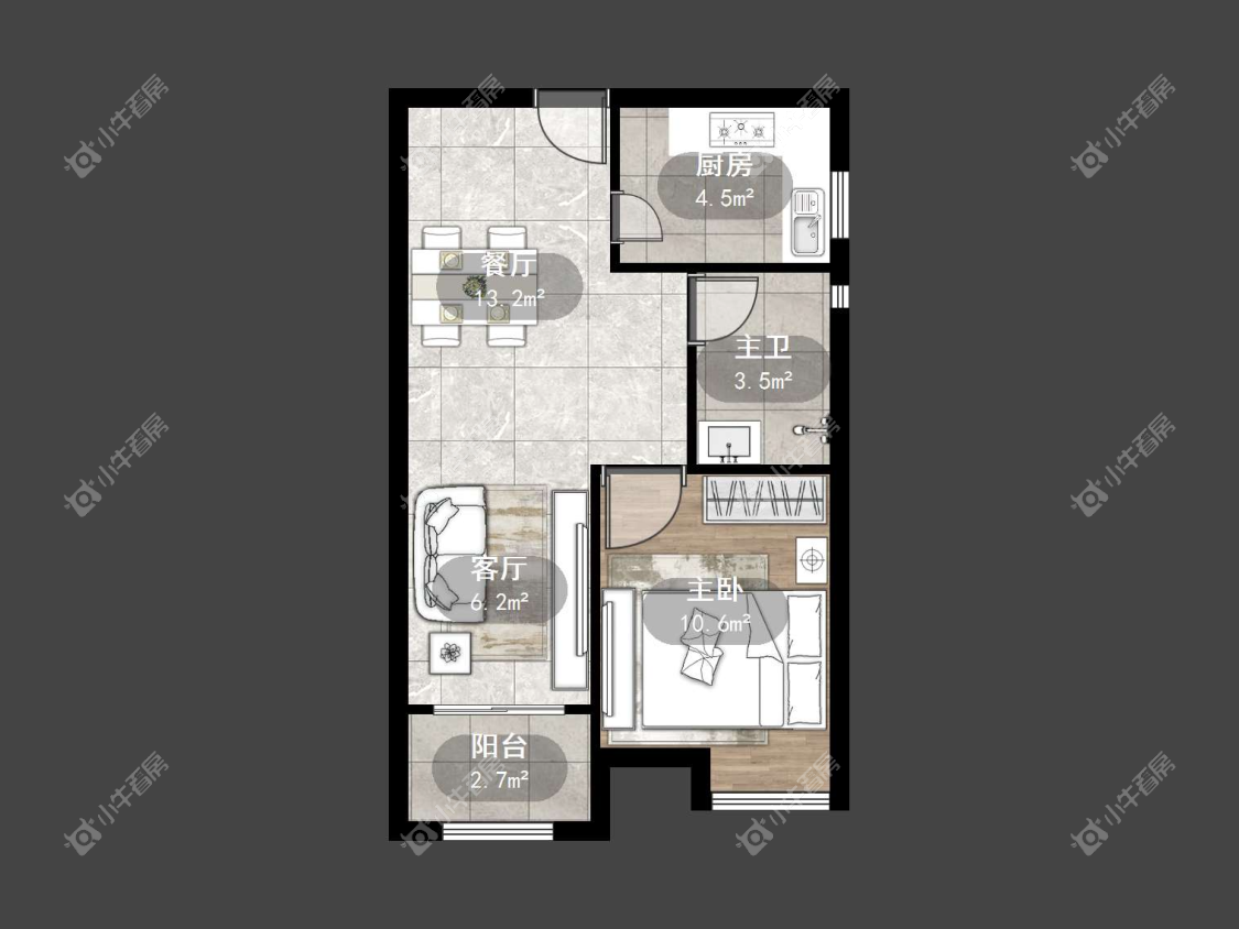 镇江荣城国际一期在售二手房源户型图_小牛看房
