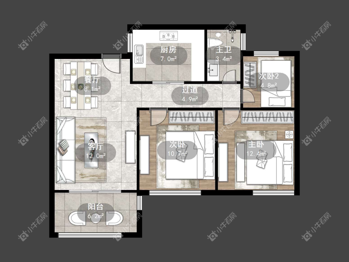 镇江锦绣熙城在售二手房源户型图_小牛看房