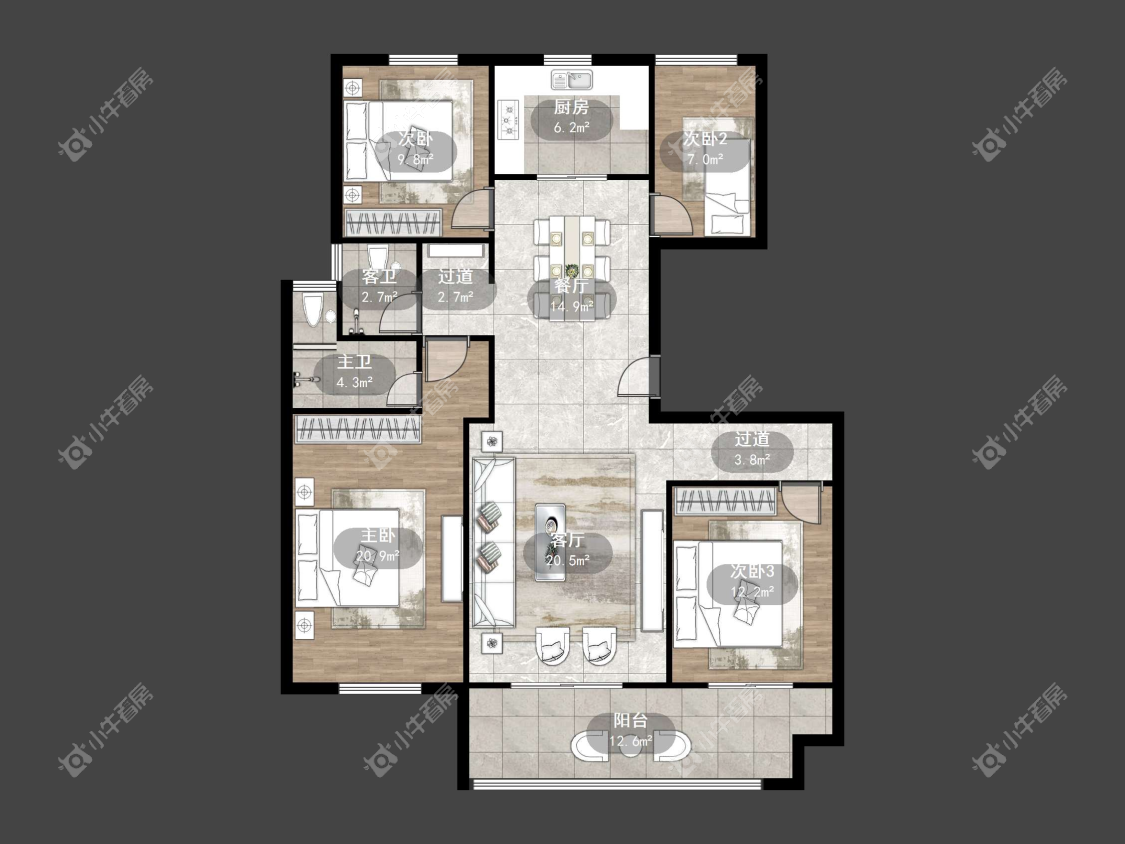 镇江天怡南郡在售二手房源户型图_小牛看房