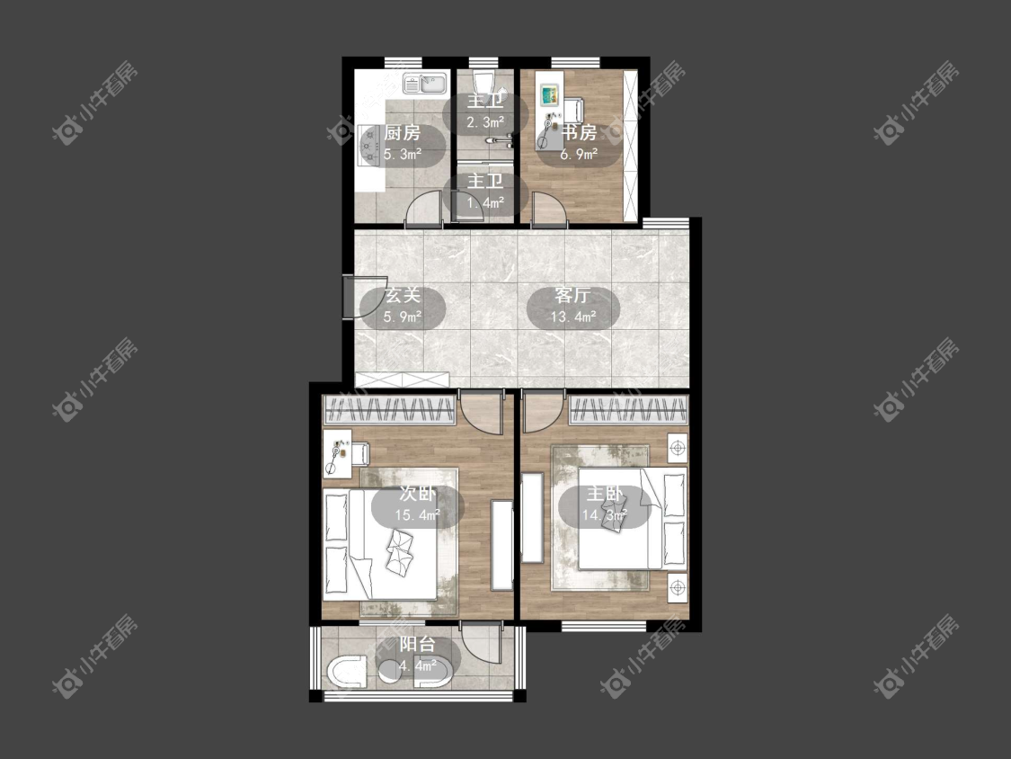 镇江东方苑在售二手房源户型图_小牛看房