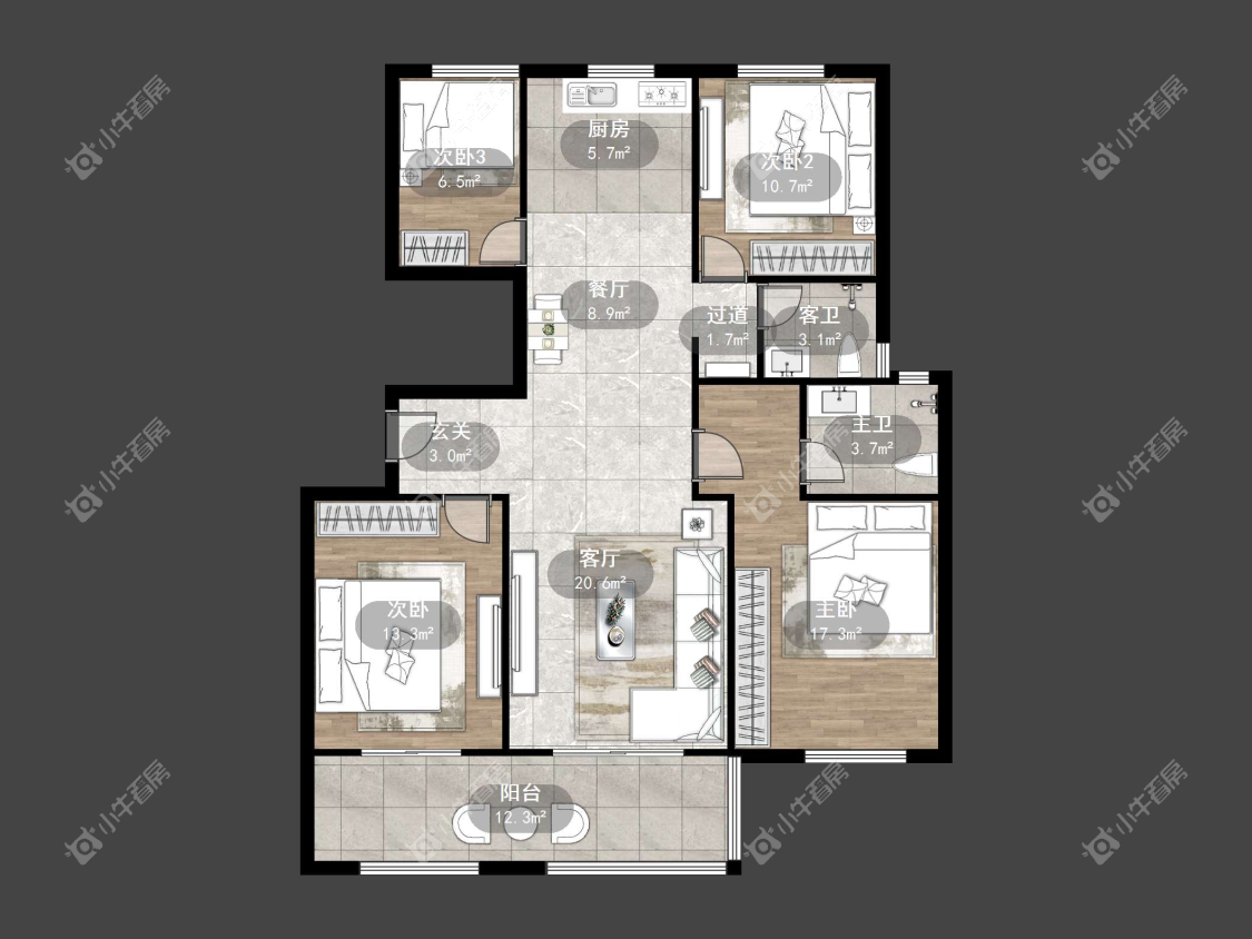 镇江和园在售二手房源户型图_小牛看房