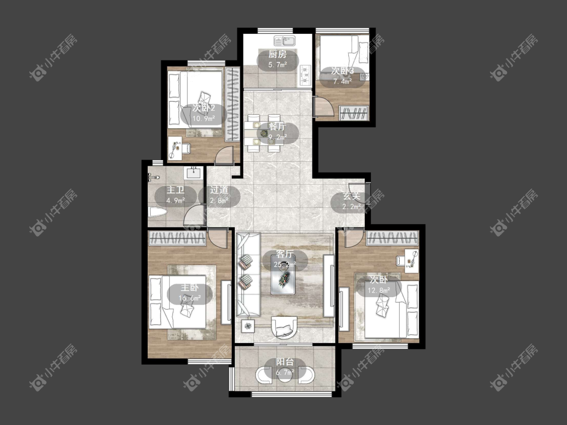 镇江滨河凤凰城在售二手房源户型图_小牛看房