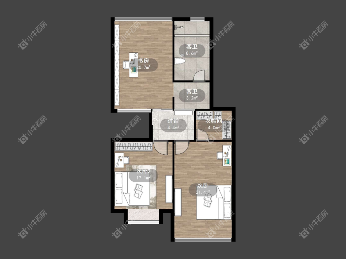 镇江江南人家在售二手房源户型图_小牛看房