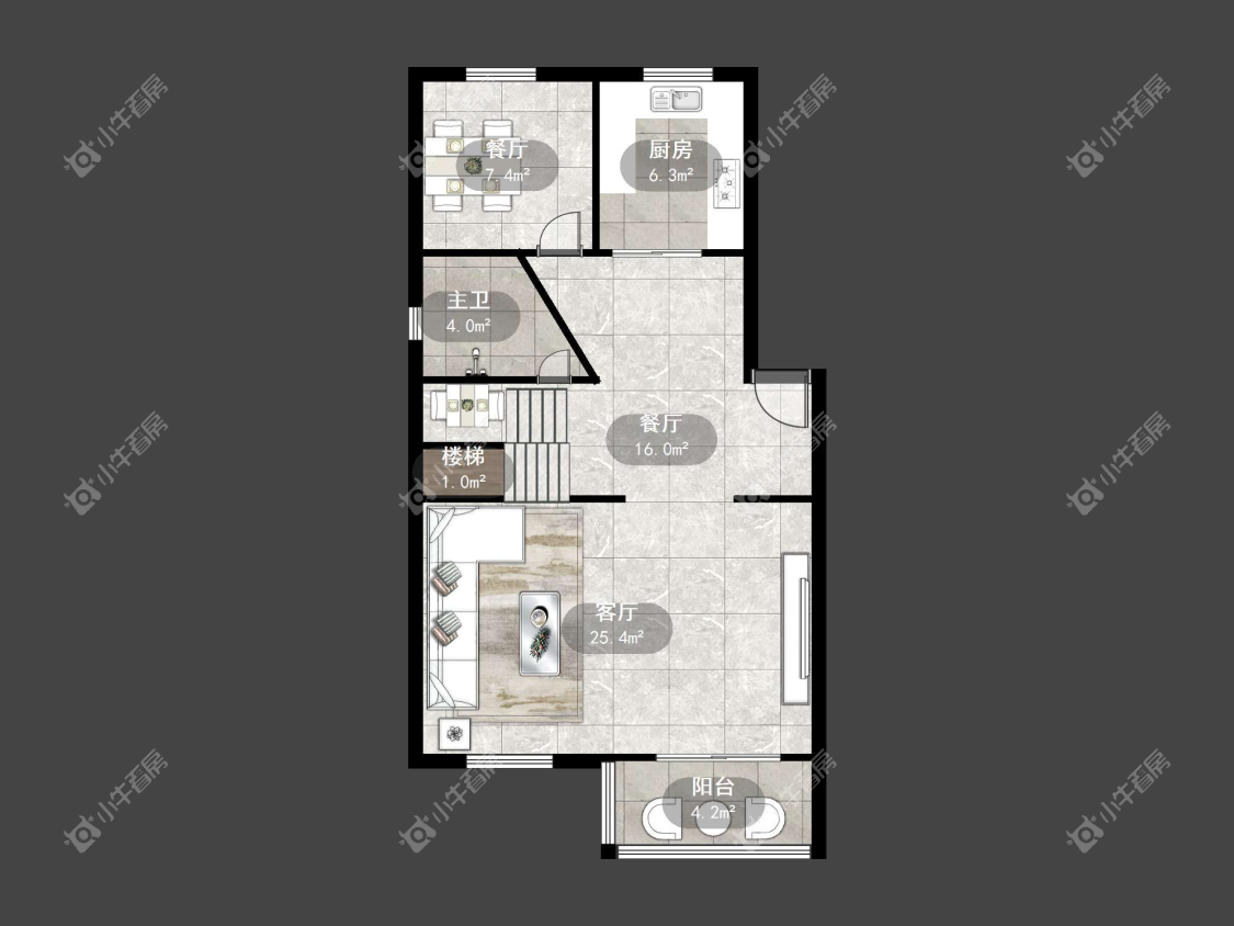 镇江河畔花园在售二手房源户型图_小牛看房
