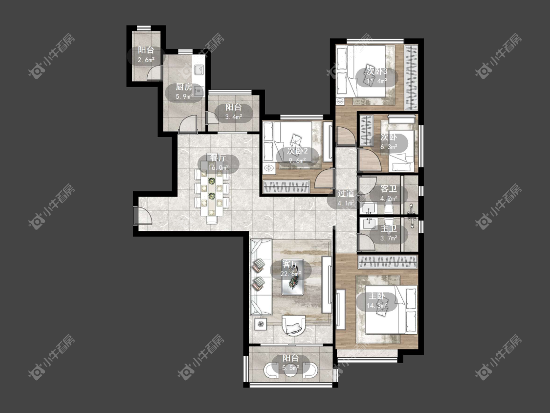 镇江恒大城在售二手房源户型图_小牛看房