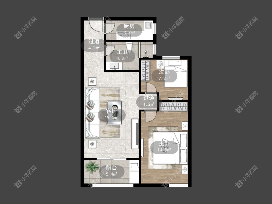 镇江国信宜和在售二手房源户型图_小牛看房