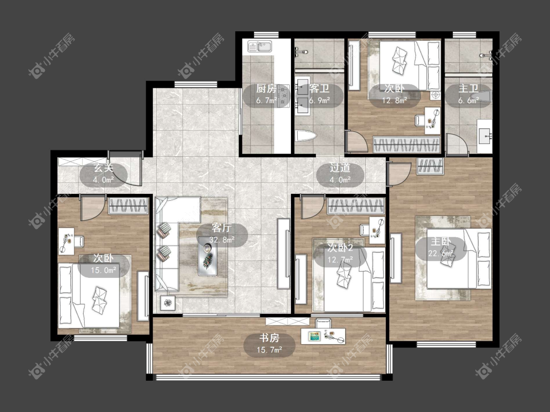 镇江天怡天瑞宸在售二手房源户型图_小牛看房