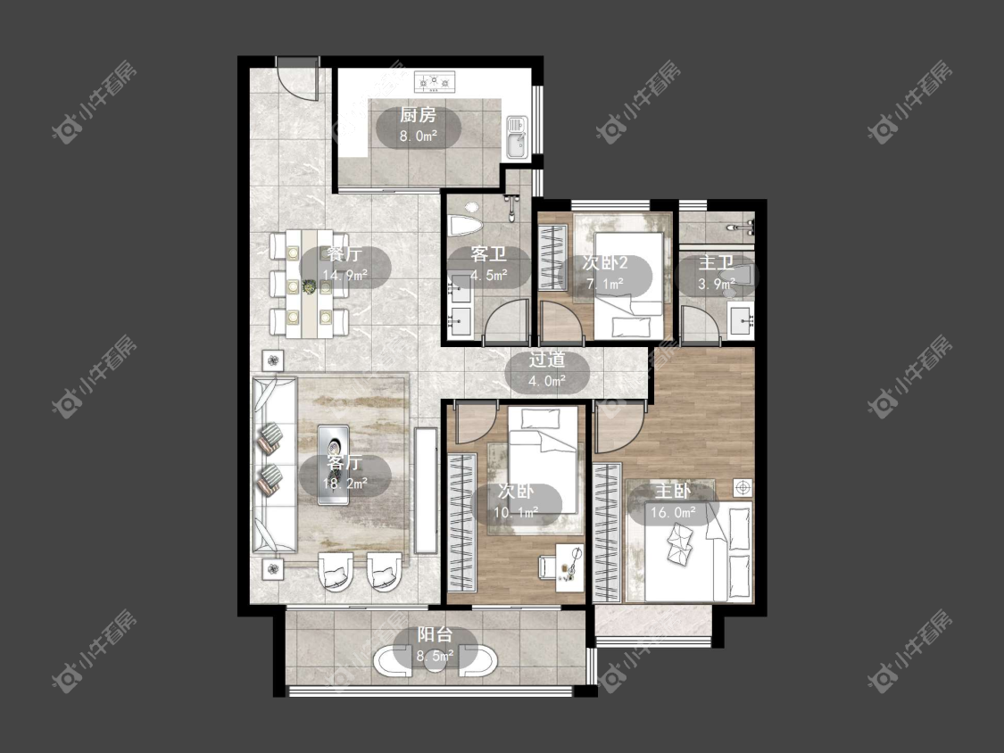 镇江凤熹台在售二手房源户型图_小牛看房