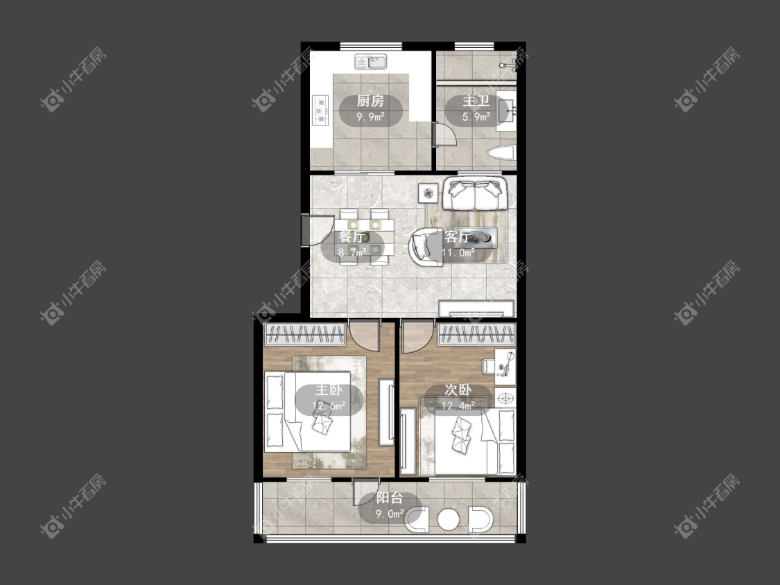 镇江凤凰新村在售二手房源户型图_小牛看房