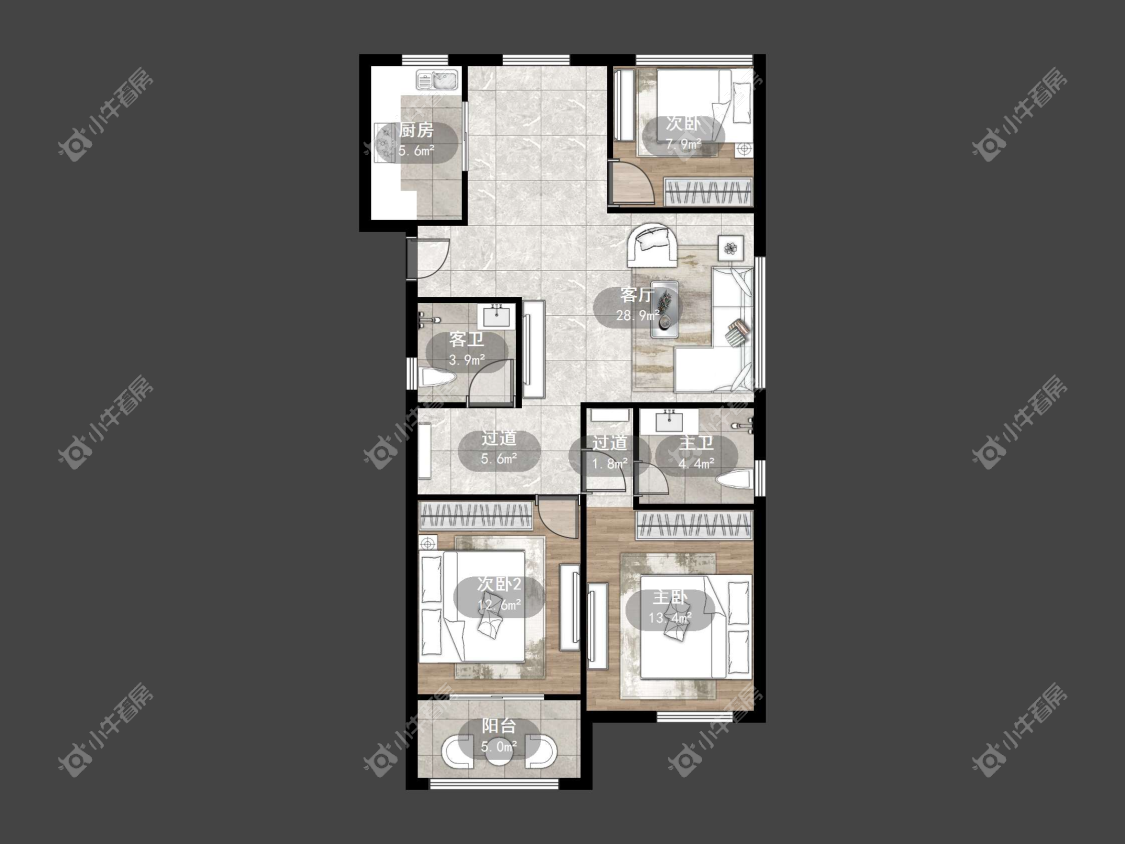 镇江国信宜和在售二手房源户型图_小牛看房