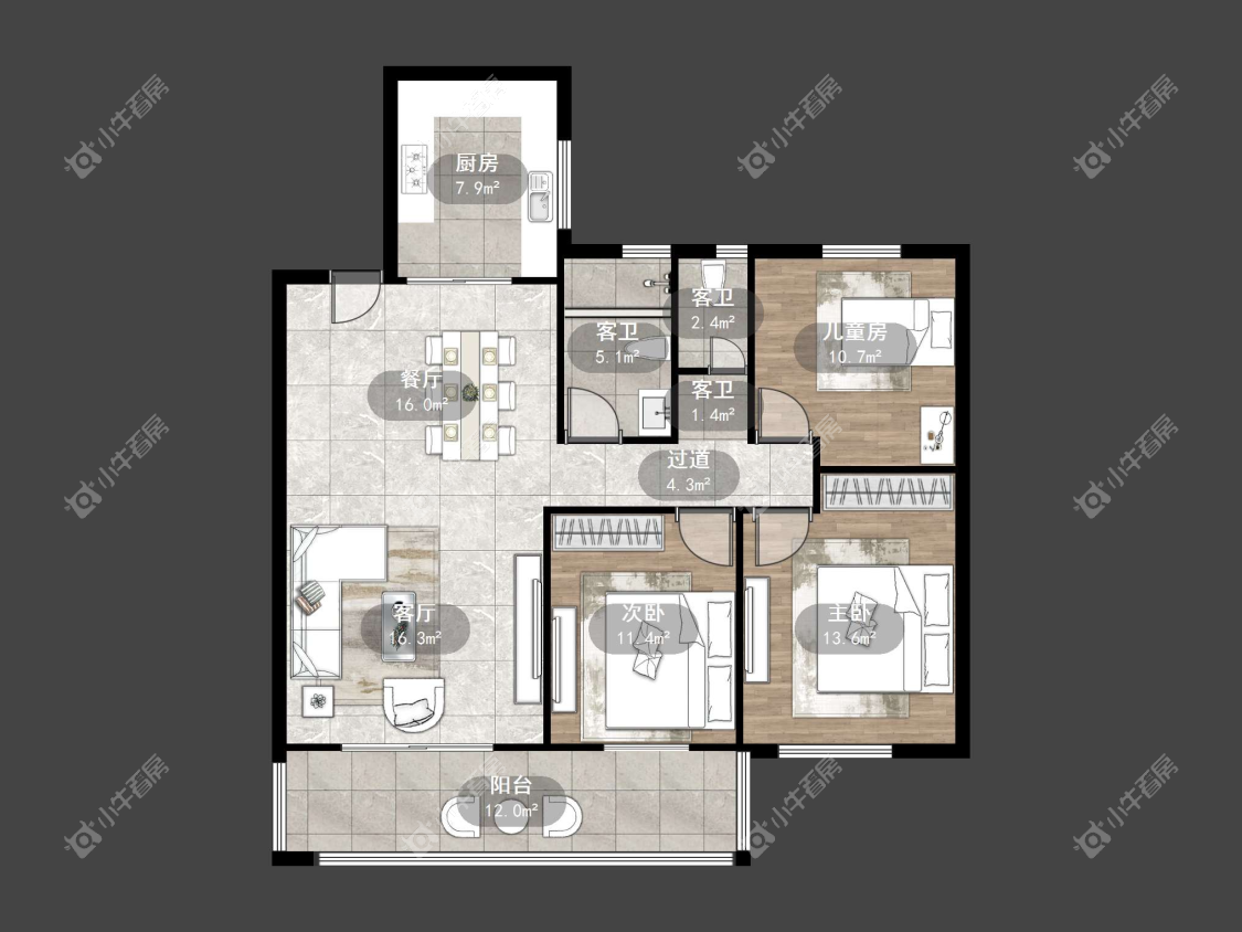镇江凤凰郡在售二手房源户型图_小牛看房