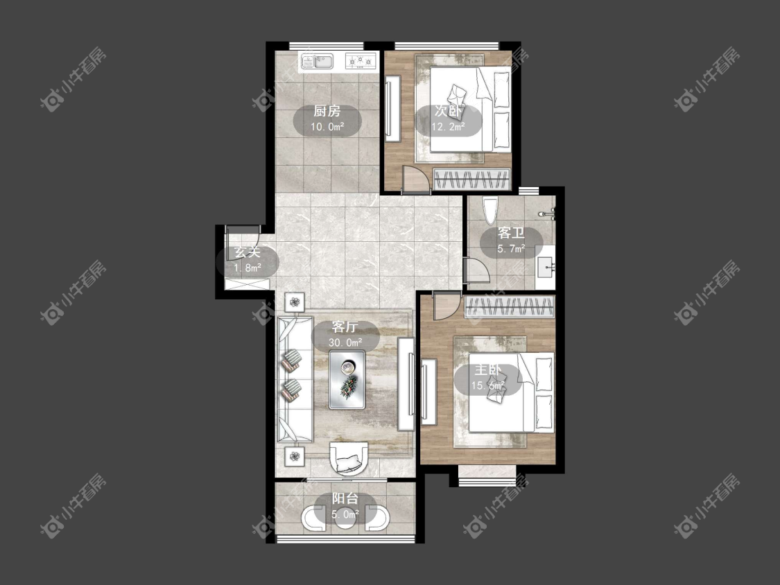 镇江金鼎城市花园在售二手房源户型图_小牛看房