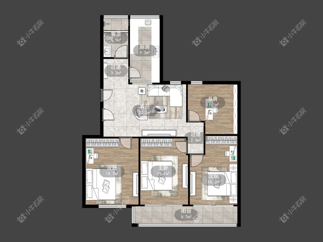 镇江香草新村在售二手房源户型图_小牛看房