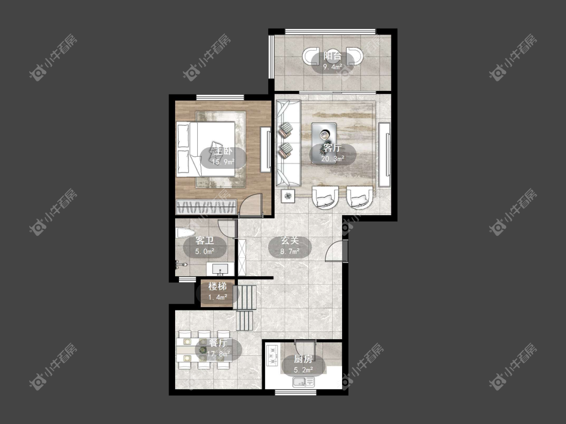 镇江江南人家在售二手房源户型图_小牛看房