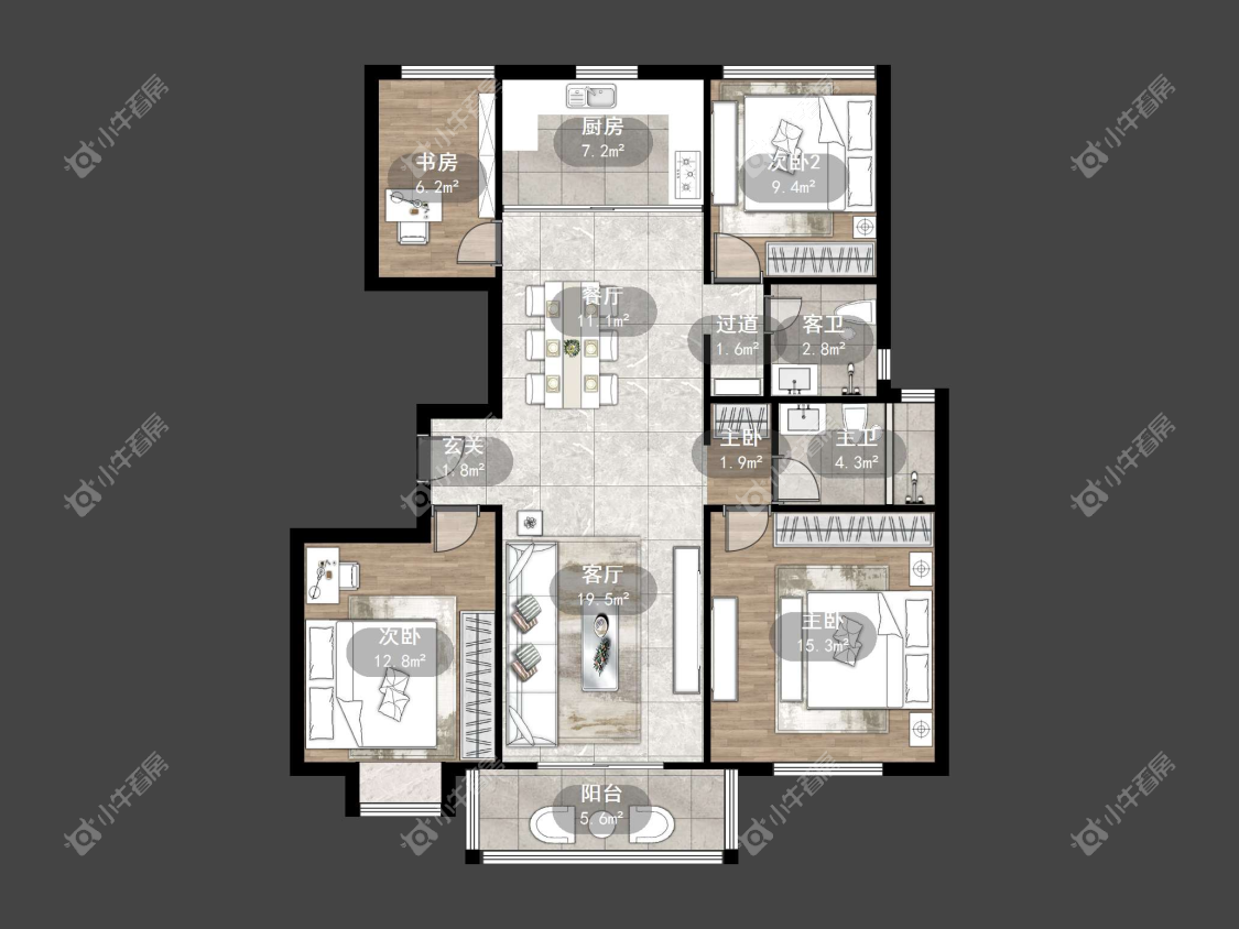 镇江天颐城在售二手房源户型图_小牛看房