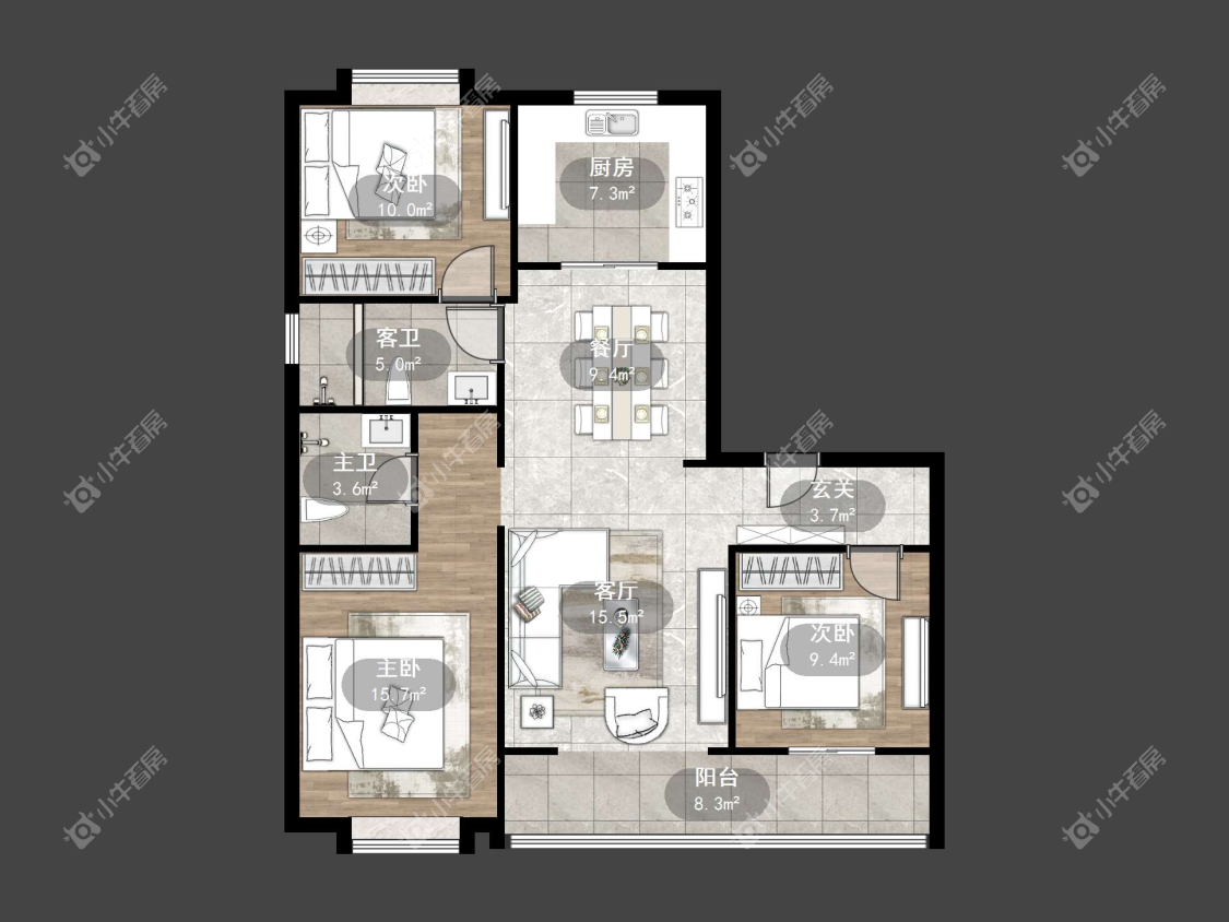 镇江凤林府在售二手房源户型图_小牛看房