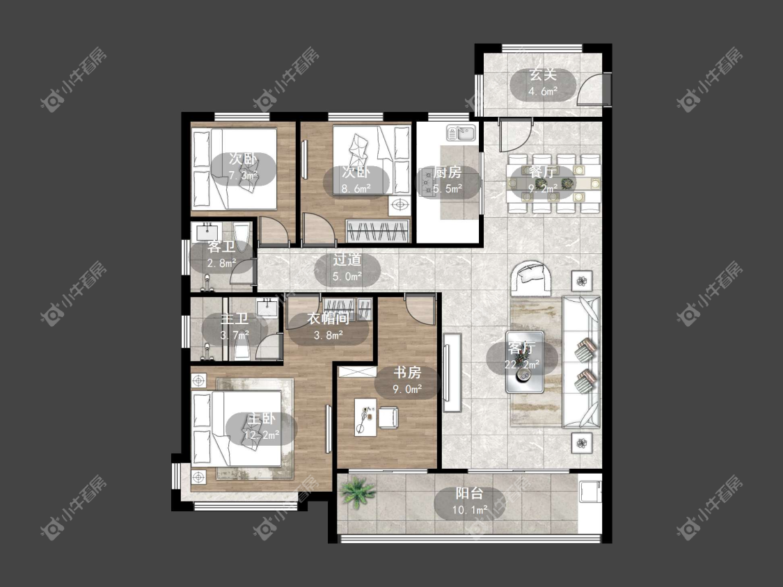 镇江中南熙悦城中南二期在售二手房源户型图_小牛看房
