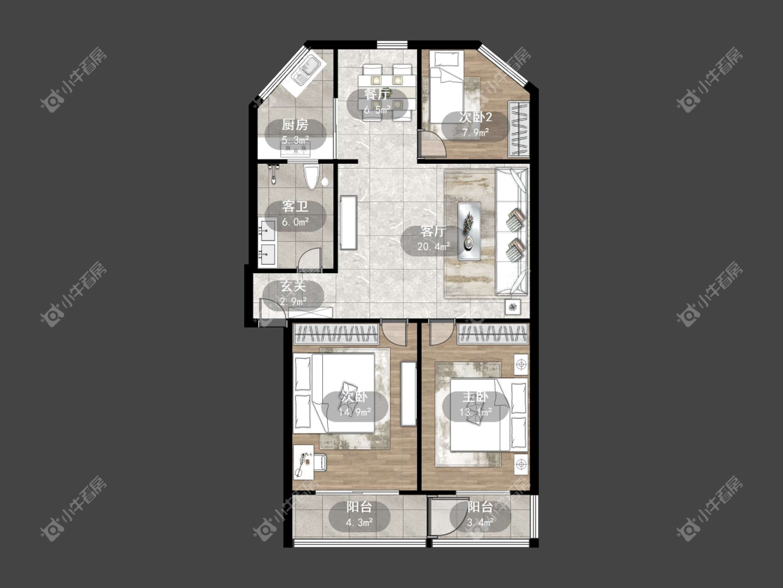 镇江蚕药厂综合楼在售二手房源户型图_小牛看房
