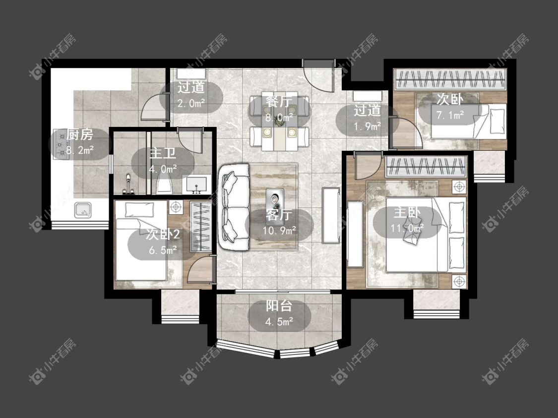 镇江碧桂园在售二手房源户型图_小牛看房